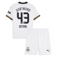 Camisa de Futebol Borussia Dortmund Jamie Bynoe-Gittens #43 Equipamento Alternativo Infantil 2024-25 Manga Curta (+ Calças curtas)